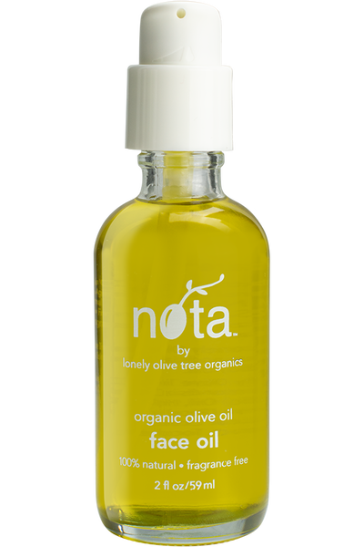 bottle of olive oil face oil.