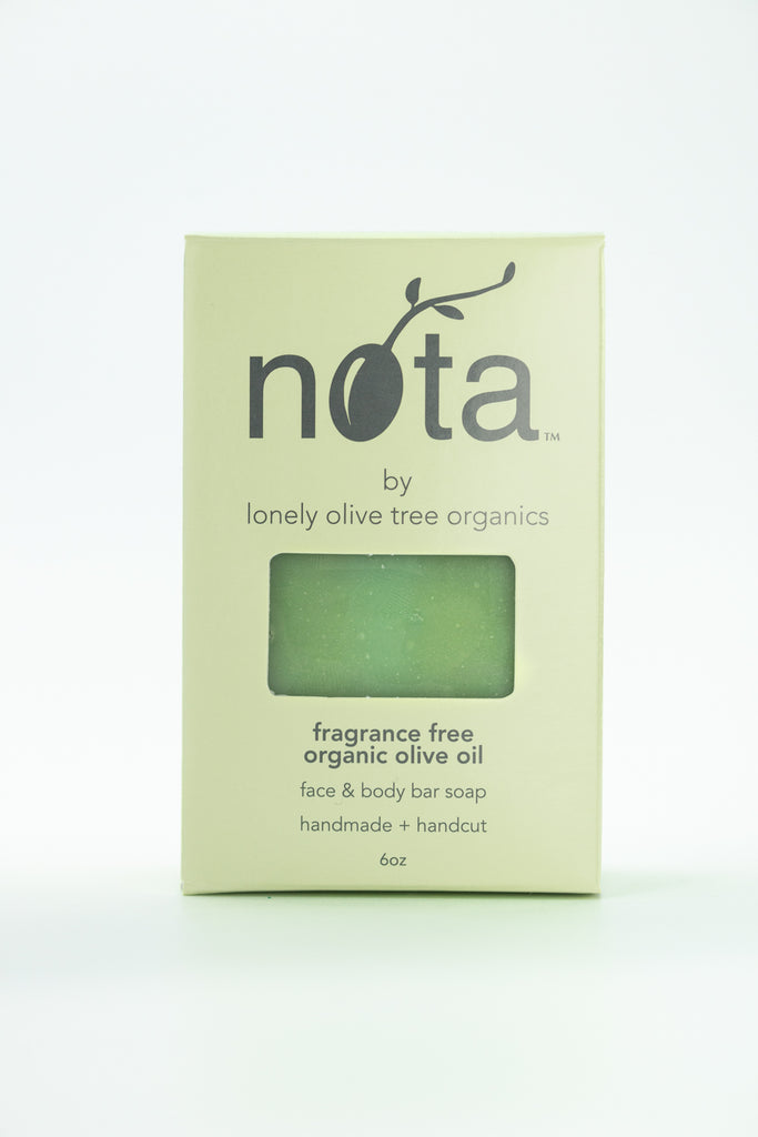 fragrance-free organic olive oil bar soap. 